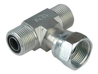 T-adapter ORFS male x ORFS union nut x ORFS male - 114FS / OFEVT