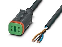 Sensor-/actuator cable - SAC-4P- 3.0-PUR/DTFS