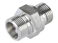 Indskruning - ø8S x 3/8" BSP - WD pakning - AISI316