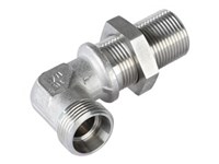 Bulkhead fitting elbow 90° - S-series stainless
