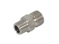 Straight fitting 0° - S-series - DIN male x NPT male stud stainless - A-SNPTX/71 / XGE-SN-SY