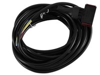 Amp DIN-stik sort(PVEK) m.4 mtr. kabel,for overvågning