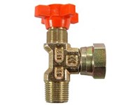 Pressure gauge valve, Tognella 1/4 pressure gauge x 1/4 male