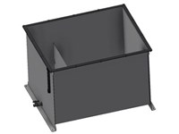 HGTA 390L complete steel tank without lid (LBH)1026x835x673